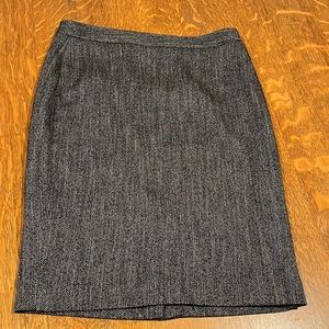 Ann Taylor Fall black tweed skirt excellent condition